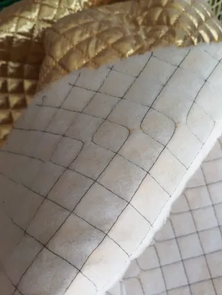 Tessuto trapuntato col. Oro