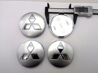 4 CENTROS DE RUEDA MITSUBISHI 80 MM