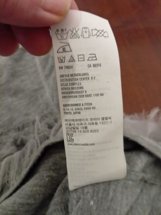 T-shirt Hollister donna beige/grigio