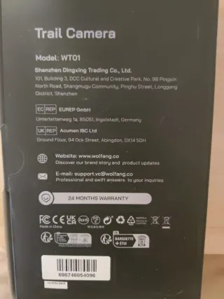 Cámara de caza Wolfang