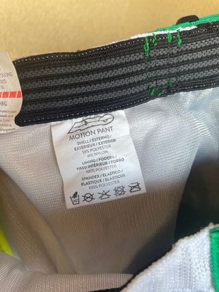 Pantalón Motocross AXO Verde y Blanco