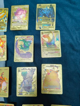 Cartas Pokémon Doradas Coleccionables