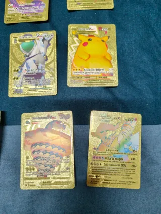Cartas Pokémon Doradas Coleccionables