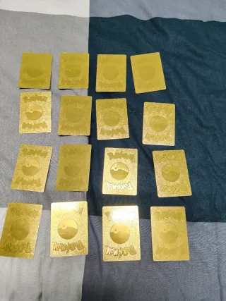 Cartas Pokémon Doradas Coleccionables