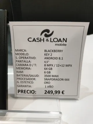 BlackBerry Key 2 64GB Seminuevo