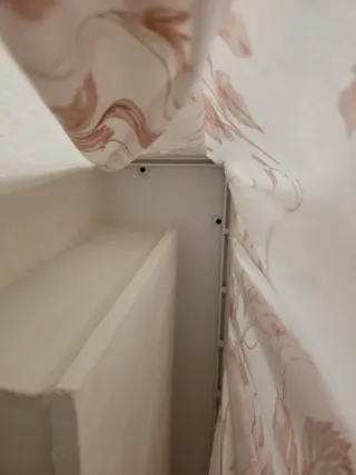 Cortina de salón con estampado floral