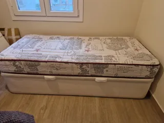 Canapé y colchón viscolástica 90x200