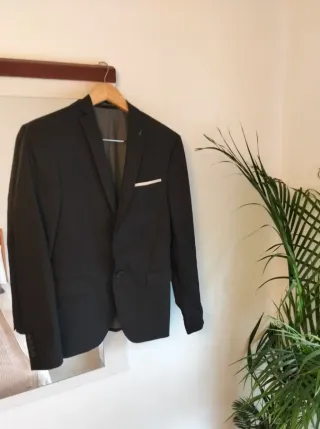 Traje ZARA Negro Moderno Juvenil