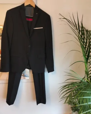 Traje ZARA Negro Moderno Juvenil