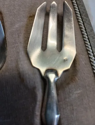 Lote cubiertos antiguos plata franceses