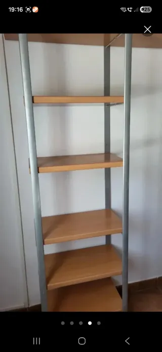 Estantería juvenil madera y metal