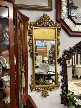 Espejo de pared Dorado