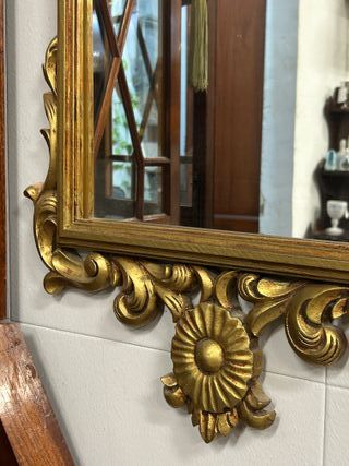 Espejo de pared Dorado