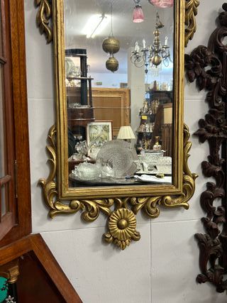 Espejo de pared Dorado
