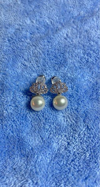 Set Perlas 925 Pulsera y Pendientes