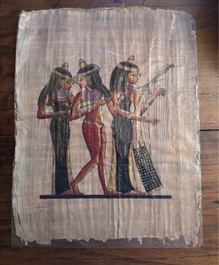 Papiro Egiziano Dipinto a Mano