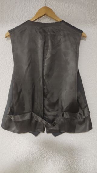 Traje Cortefiel Gris 3 Piezas Nuevo