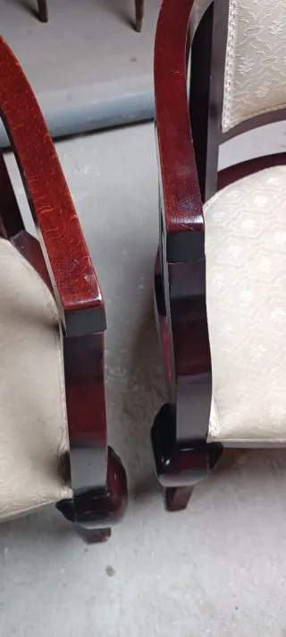 Conjunto 2 butacas antiguas vintage madera