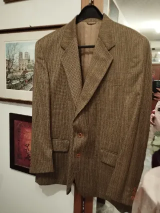 Giacca uomo vintage beige/marrone