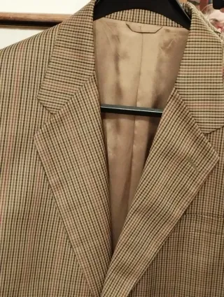 Giacca uomo vintage beige/marrone