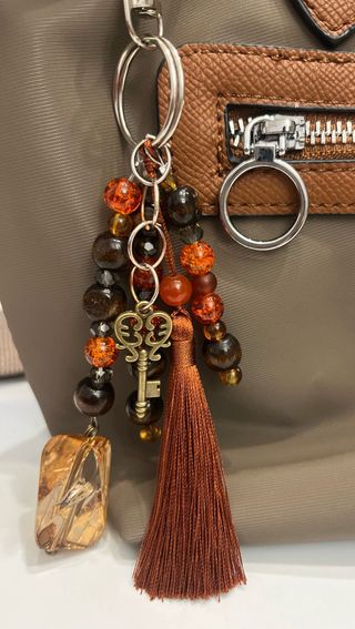 Llavero Corazón Rosa y Verde