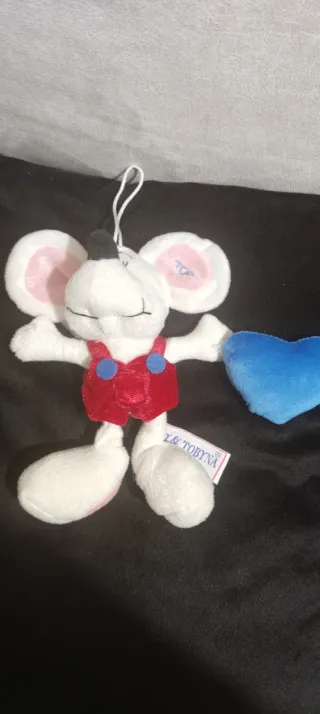 Peluche Diddl Topo con Salopette Rossa