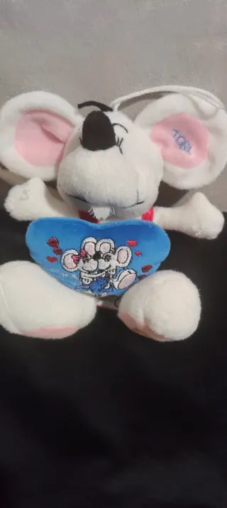 Peluche Diddl Topo con Salopette Rossa