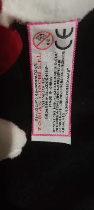 Peluche Diddl Topo con Salopette Rossa