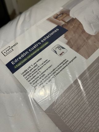 Edredón 4 estaciones blanco