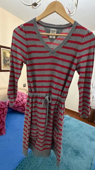 Vestido de punto Tommy Hilfiger rayas S