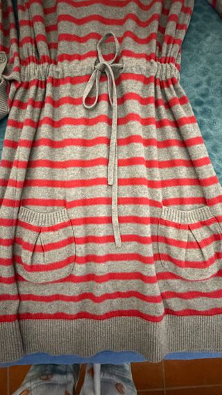 Vestido de punto Tommy Hilfiger rayas S