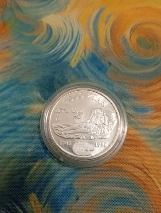 Lote 6 Monedas Plata- 100 gramos plata fina