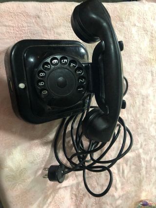 Telefono a disco nero