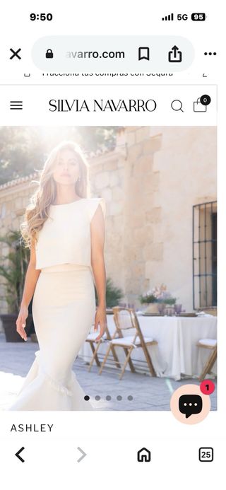 Vestido Silvia Navarro comunión blanco