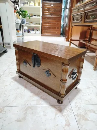 Baúl madera maciza Vintage