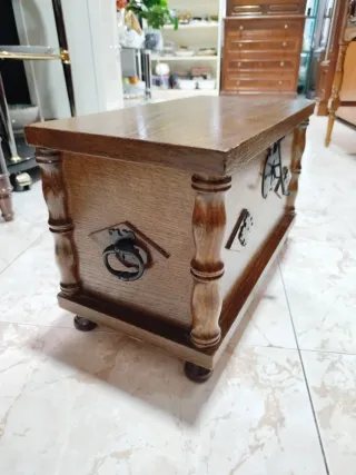 Baúl madera maciza Vintage