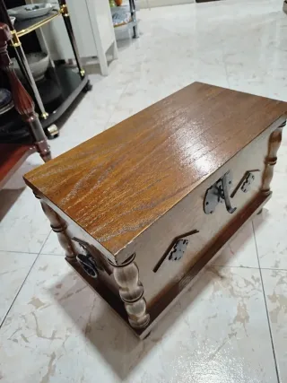 Baúl madera maciza Vintage