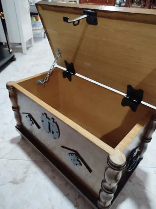 Baúl madera maciza Vintage