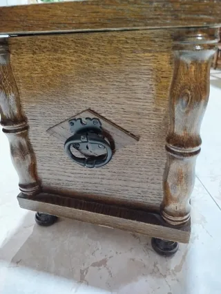 Baúl madera maciza Vintage