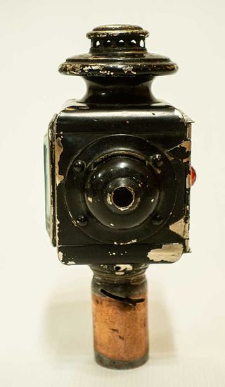 Farol antiguo carruaje con mechero regulable