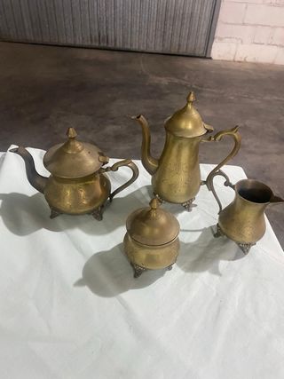 Set Teiera e Zuccheriera Ottone