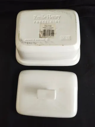 Terrina de porcelana blanca