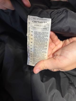 Chaqueta Carhartt Negra Larga