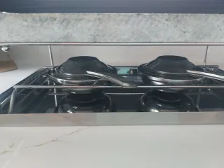 Parrilla Piedra Cocina Metal 44 X 21 X 11