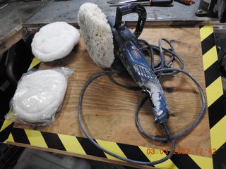 Pulidora Bosch con discos y maletín