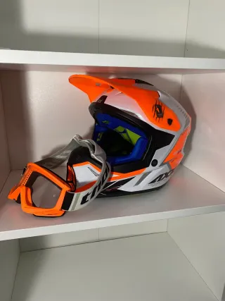Casco Axxis WOLF + Gafas Thor Motocross