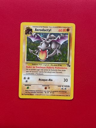 Carta Pokémon Aerodactyl holo fosil UNLIMITED