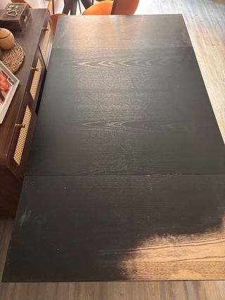 Mesa extensible Ikea negra