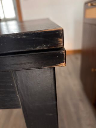 Mesa extensible Ikea negra