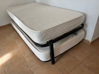 Cama nido doble 90x180cm con 2 colchones